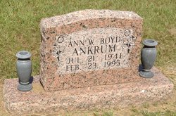 Ann Wynne <I>Boyd</I> Ankrum 