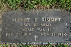 Albert E Simmet 