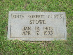 Edith Curtis <I>Roberts</I> Stowe 