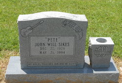 John Will “Pete” Sikes 