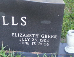 Elizabeth Greer “Betty” Mills 