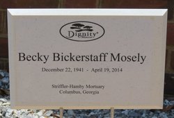 Becky Bradford <I>Bickerstaff</I> Mosely 