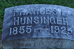 Frances F “Fannie” <I>West</I> Hunsinger 