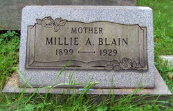 Millie A <I>Pflueger</I> Blain 