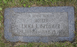 Emma Lillian <I>Letcher</I> Brehmer 