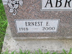 Ernest E “Ernie” Abraham 