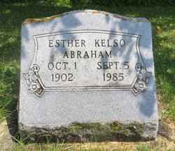 Esther <I>Kelso</I> Abraham 