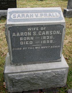 Sarah V. <I>Prall</I> Carson 