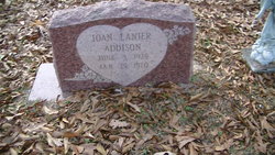 Joan <I>Lanier</I> Addison 