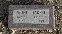 Jennie Margaret <I>Strobel</I> Harrel 