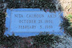 Juanita “Nita” <I>Calhoun</I> Akin 