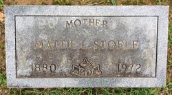 Martha Lee “Mattie” <I>Aylor</I> Stofle 