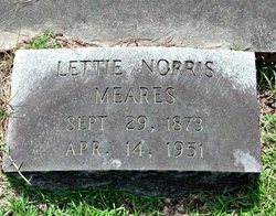 Lettie <I>Norris</I> Meares 