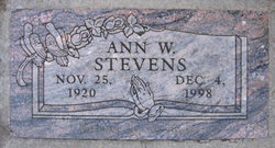 Annie Wallace <I>Sterrett</I> Stevens 