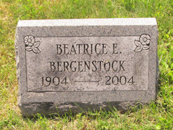 Beatrice E <I>Sherwood</I> Bergenstock 