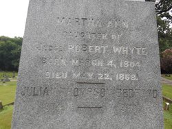 Martha Ann “Nancy” <I>Whyte</I> Bedford 