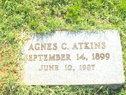 Agnes <I>Colvin</I> Atkins 