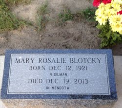Mary Rosalie <I>Wasmer</I> Blotcky 