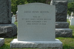 Sarah Wharton <I>Henry</I> Benton 