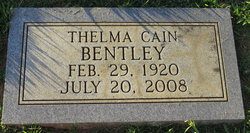 Thelma <I>Cain</I> Bentley 