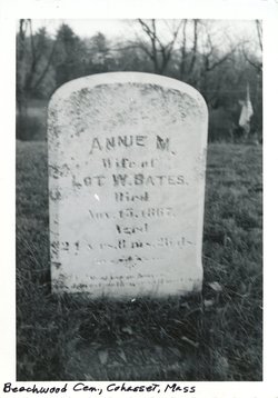 Anna Maria “Annie” <I>Pratt</I> Bates 