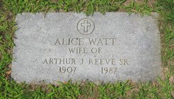 Alice <I>Watt</I> Reeve 