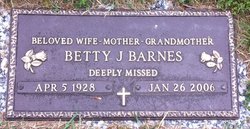 Betty Jane <I>Irwin</I> Barnes 