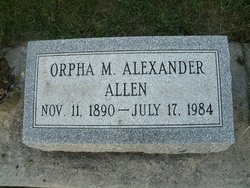 Orpha M <I>Alexander</I> Allen 