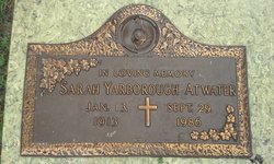 Sarah <I>Yarborough</I> Atwater 