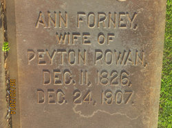 Ann Barbara “Annie” <I>Forney</I> Rowan 