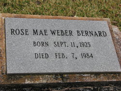 Rose Mae <I>Weber</I> Bernard 