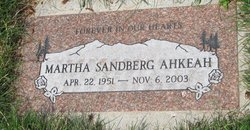 Martha <I>Sandberg</I> Ahkeah 