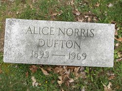 Alice <I>Norris</I> Dufton 