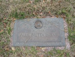 Allie Metta <I>Montgomery</I> Bryan 