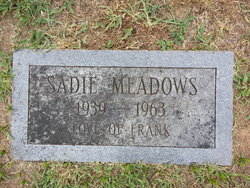 Sidney Marie “Sadie” <I>Goolsby</I> Meadows 
