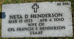Neta Dorothy <I>Field</I> Henderson 