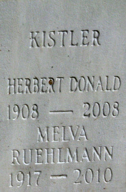 Melva F <I>Ruehlmann</I> Kistler 