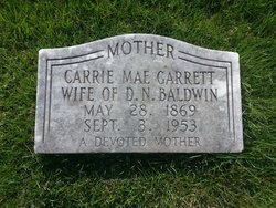 Carrie Mae <I>Garrett</I> Baldwin 