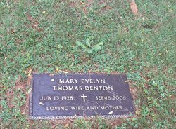 Mary Evelyn <I>Thomas</I> Denton 