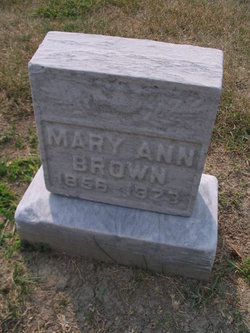 Mary Ann <I>Coutcher</I> Brown 