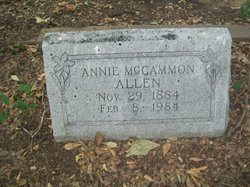Annie Florence <I>McCammon</I> Allen 