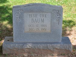 Elsie <I>Cox</I> Baum 