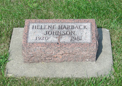 Helene Mary <I>Harback</I> Johnson 