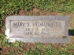 Mary Edith <I>Haught</I> Broadwater 