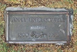 Anna Elizabeth <I>Liner</I> Sowell 
