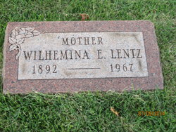Wilhelmina Elizabeth <I>Kolbenstetter</I> Lentz 
