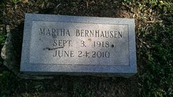 Martha <I>Hillyer</I> Bernhausen 