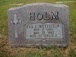 Eva J. <I>Wettstein</I> Holm 