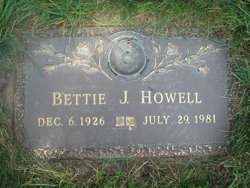 Bettie Jean <I>Anthony</I> Howell 