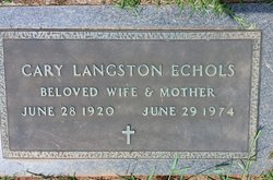 Cary <I>Langston</I> Echols 